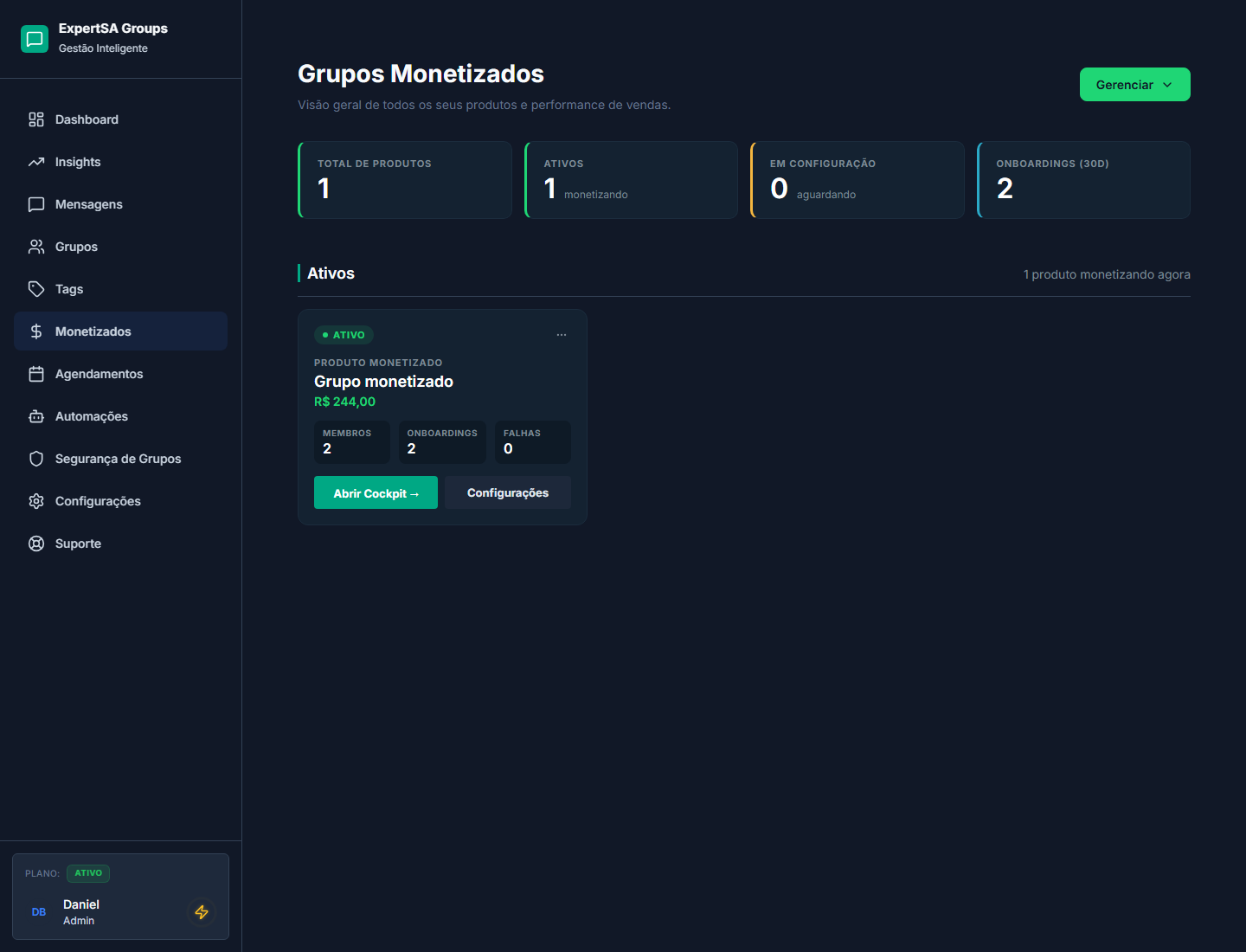 Gestão de grupos monetizados com Hotmart